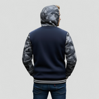 Varm Fleecejakke med Hætte til Mænd