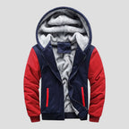 Varm Fleecejakke med Hætte til Mænd