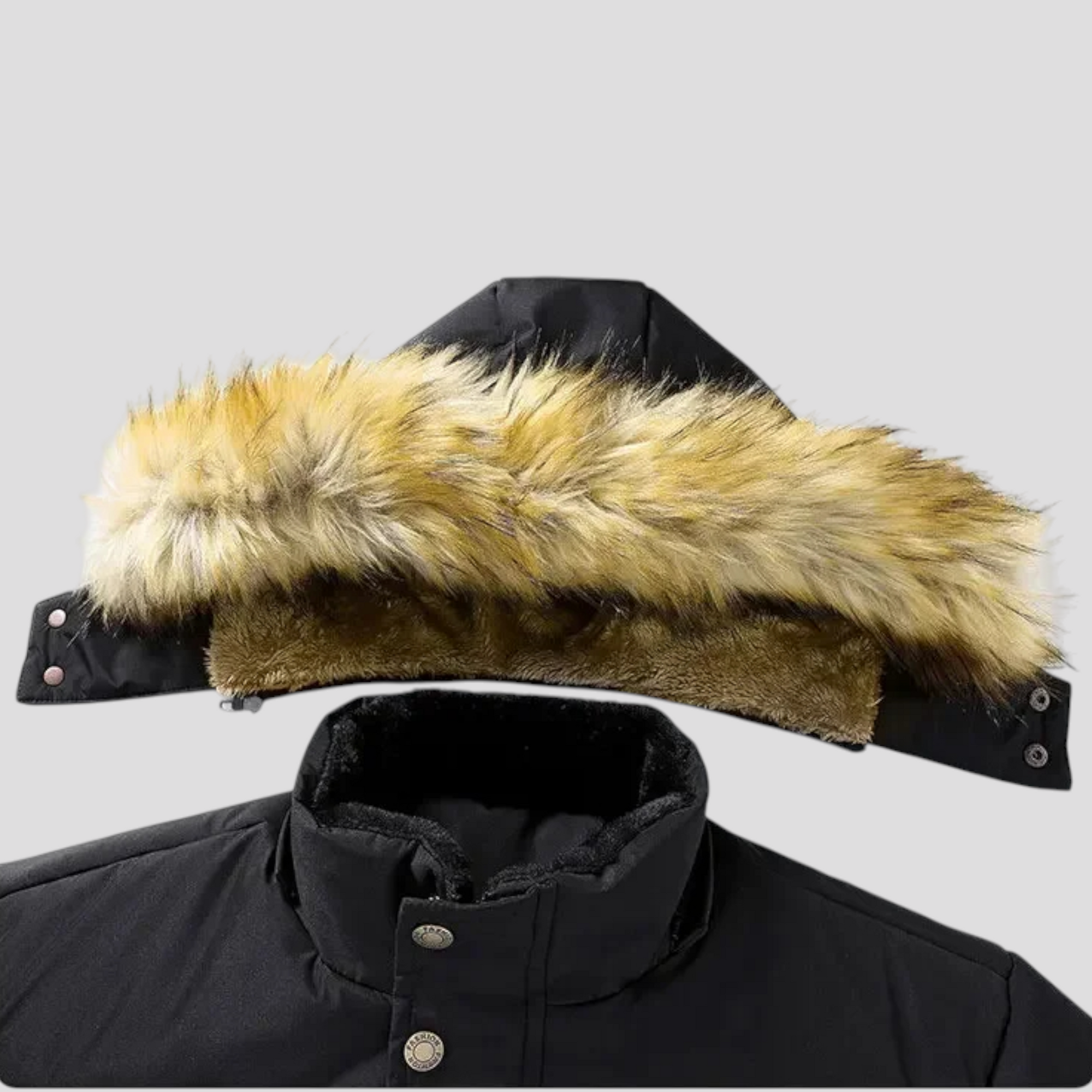 Varm Herre Parka med Hætte