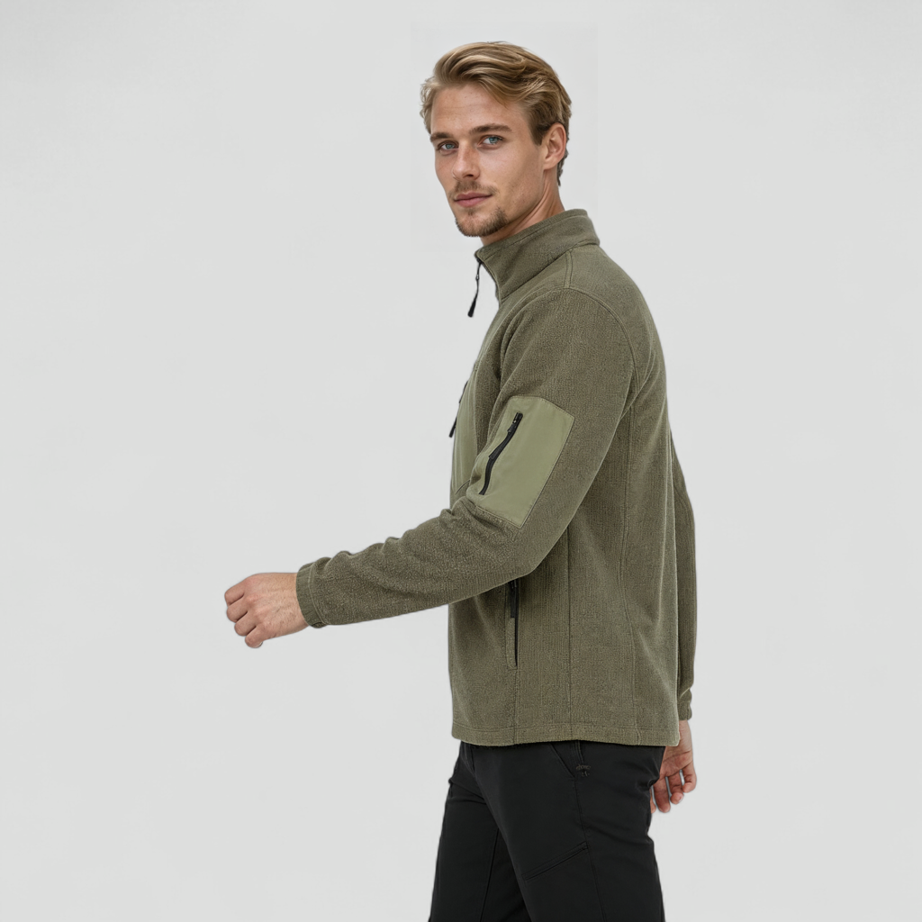 Varm Herre Vinterjakke i Polar Fleece