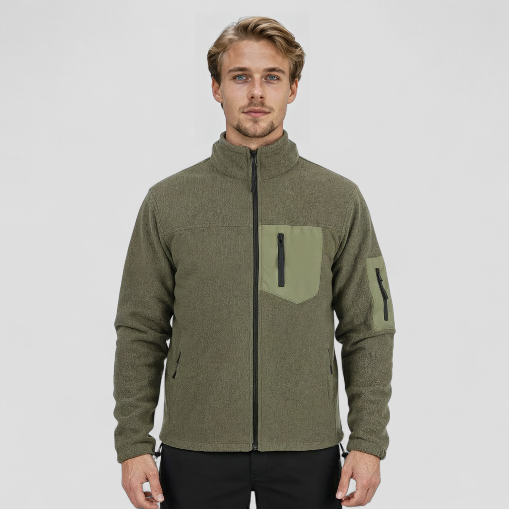 Varm Herre Vinterjakke i Polar Fleece