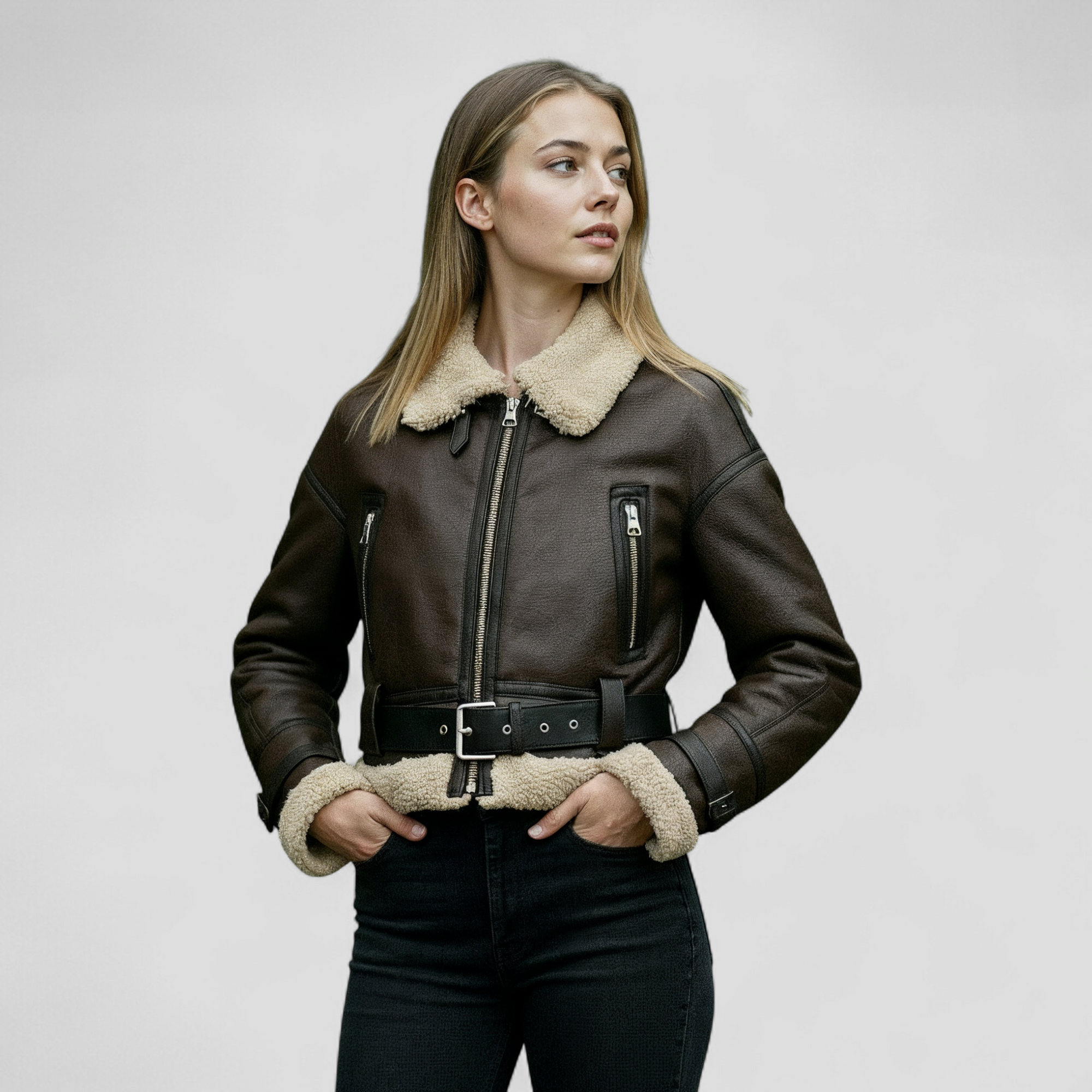 Varm Vintage Jakke til Kvinder.