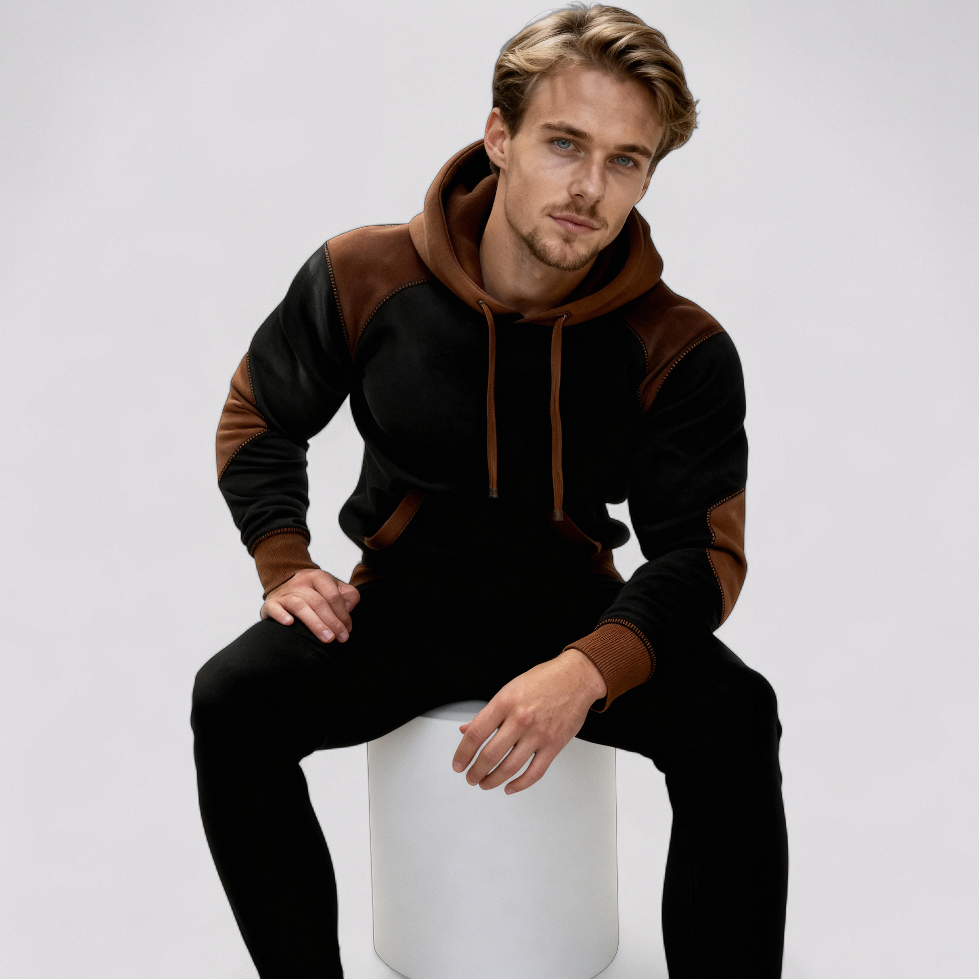 Vintage Cowboy Hættetrøje til Mænd