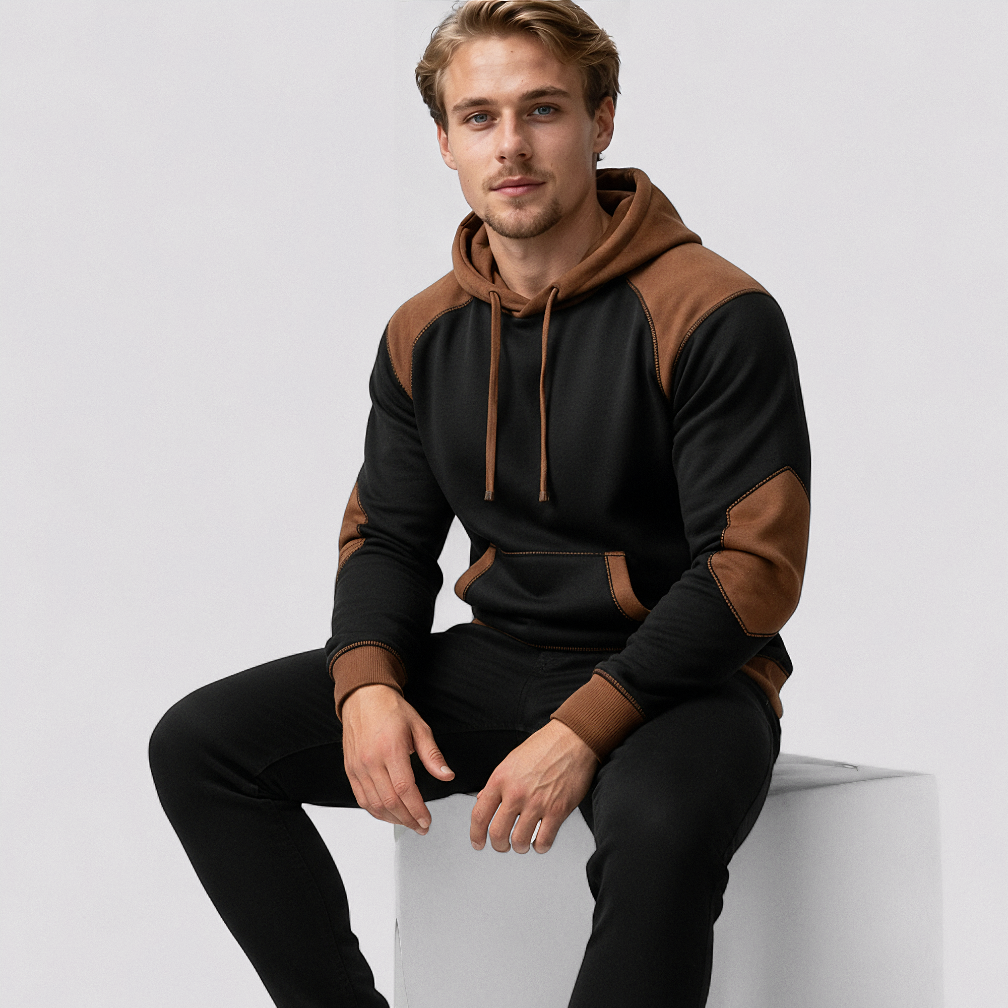 Vintage Cowboy Hættetrøje til Mænd