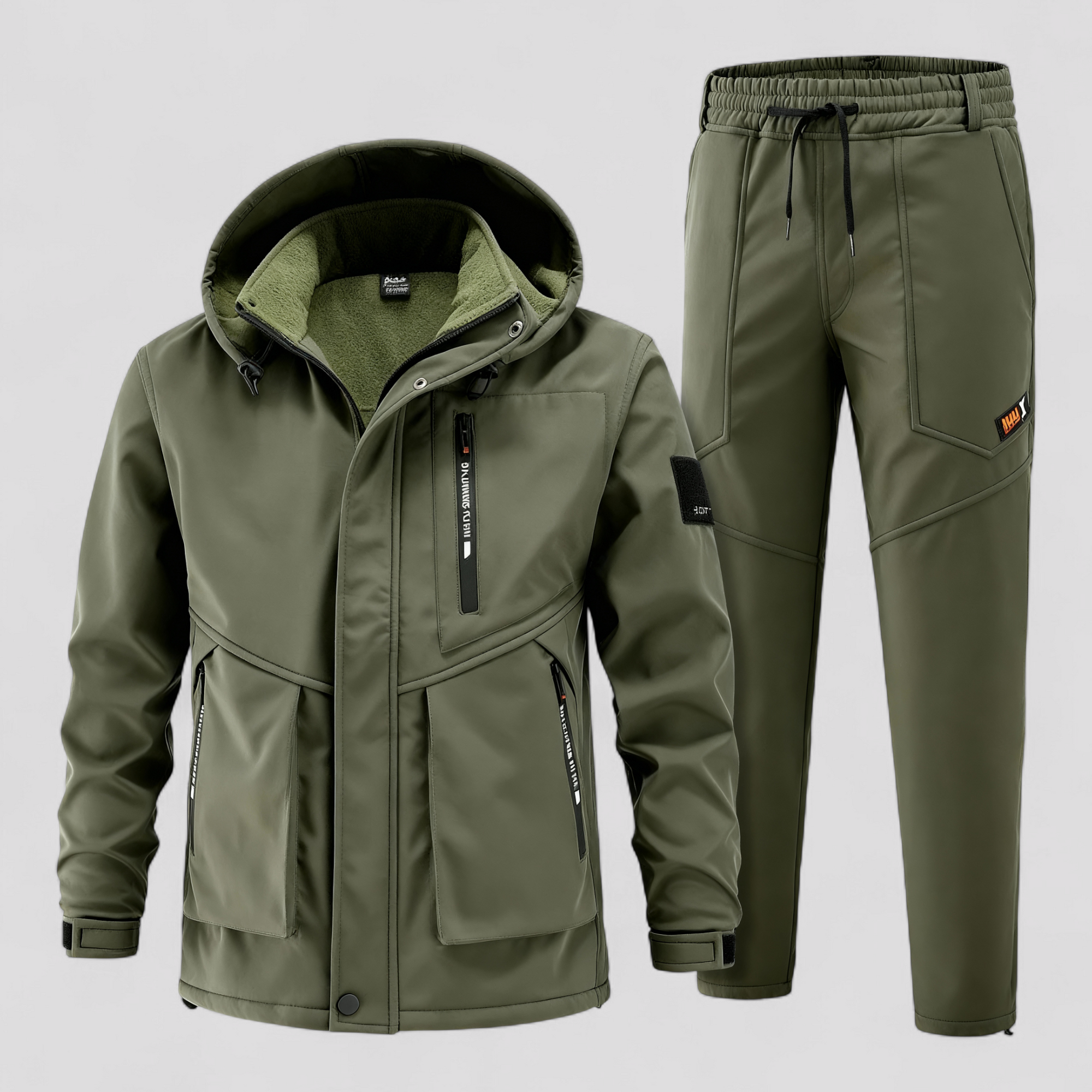 Vinterjakke til Herre – Blødt Plysfor og Komfortabel Pasform