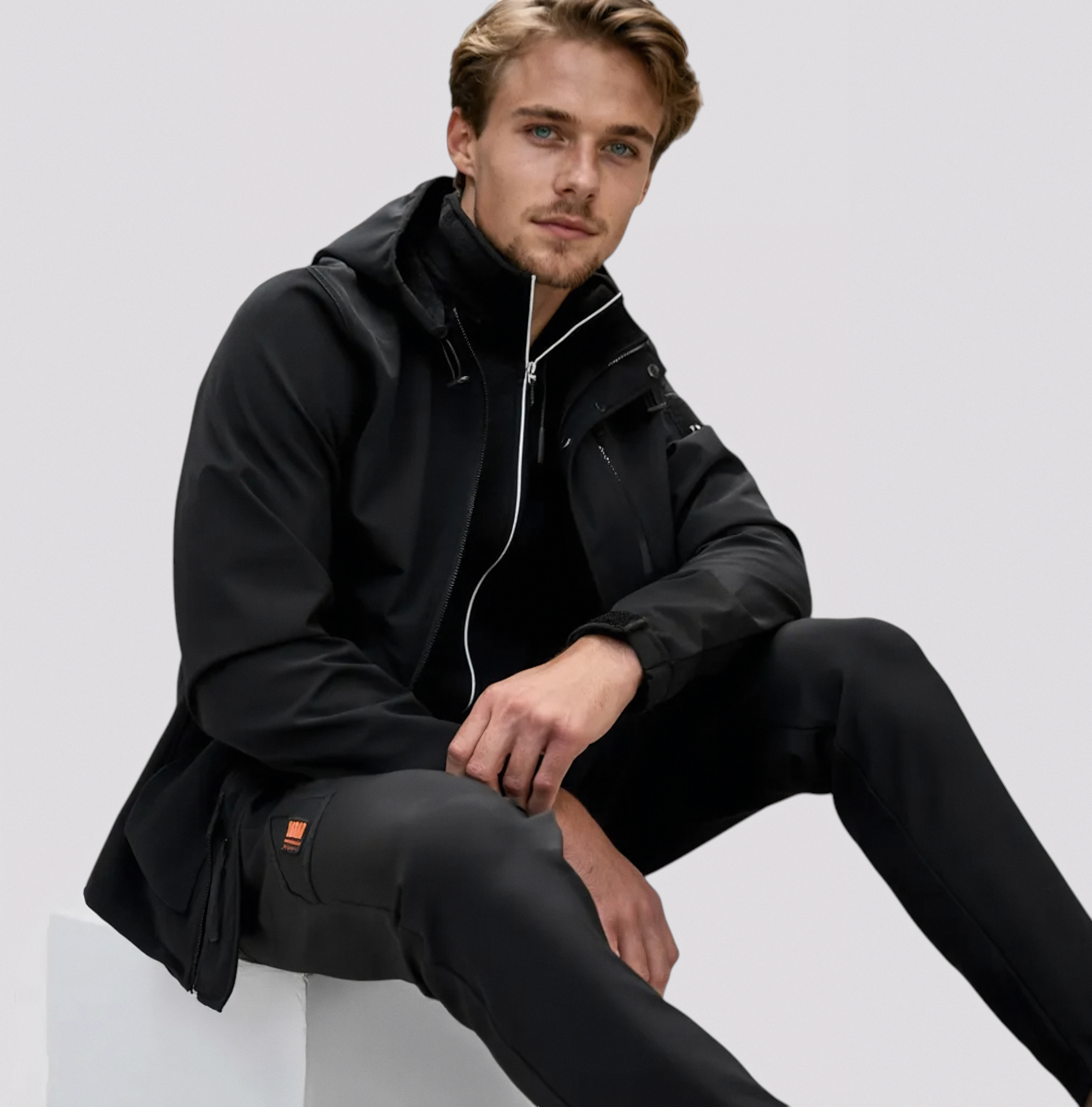 Vinterjakke til Herre – Blødt Plysfor og Komfortabel Pasform