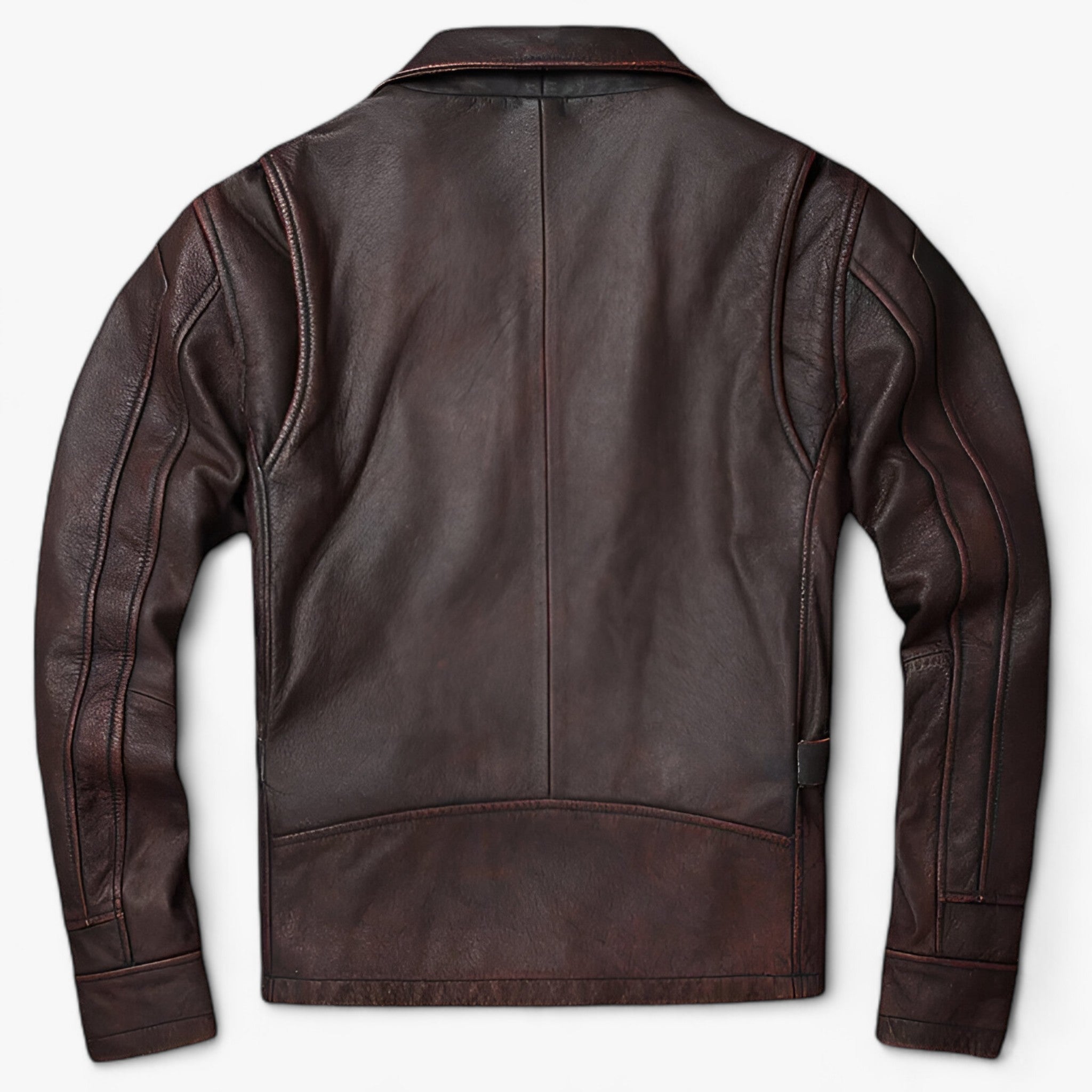 Jackson | Herre Læder Bikerjakke - Vintage Biker Varme